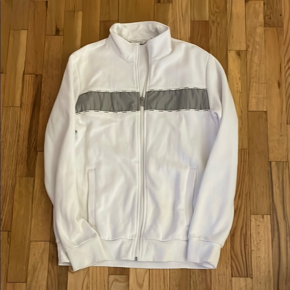 Calvin Klein White and Gray Jacket